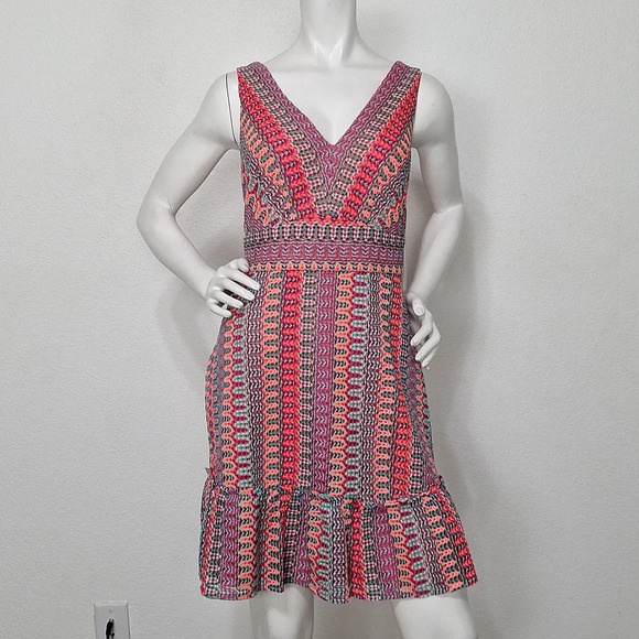 Donna Morgan Multicolor Knit Mini Dress - Picture 1 of 15